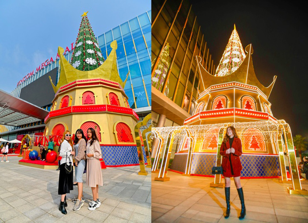 Sở hữu cây thông Noel cao bậc nhất Hà Nội, Vincom Mega Mall Ocean Park bên bờ biển trở thành điểm “must-go” của cư dân Thủ đô dịp Giáng sinh và năm mới 2021